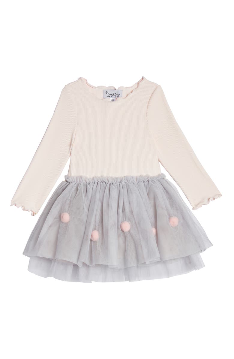 Pippa & Julie Rib & Mesh Tutu Dress, Main, color,