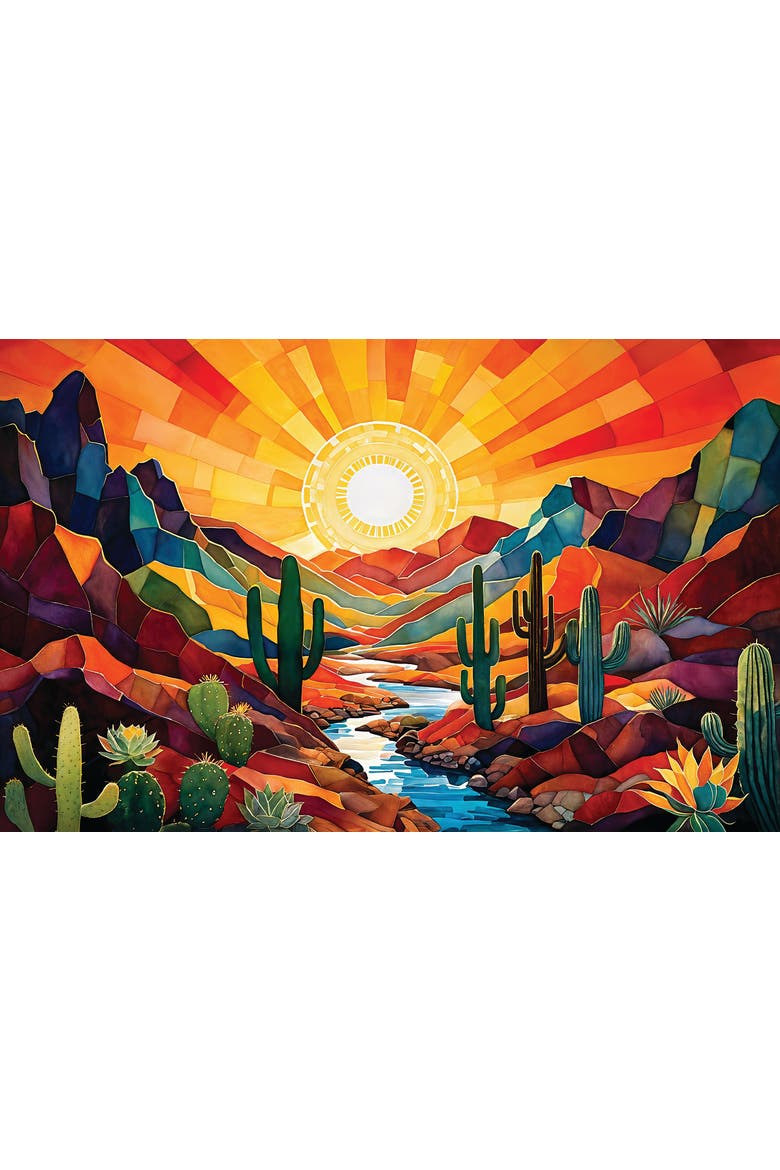 Southwestern Sunrise 550 piece Jigsaw Puzzle for Adults, Alternate, color, Multicolor