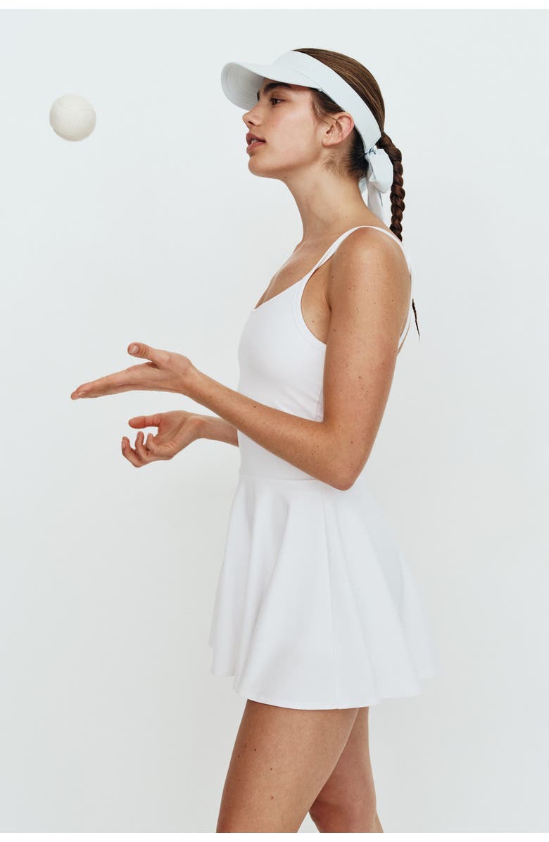 H&M Tennis Dress With Softmove, Alternate, color, White