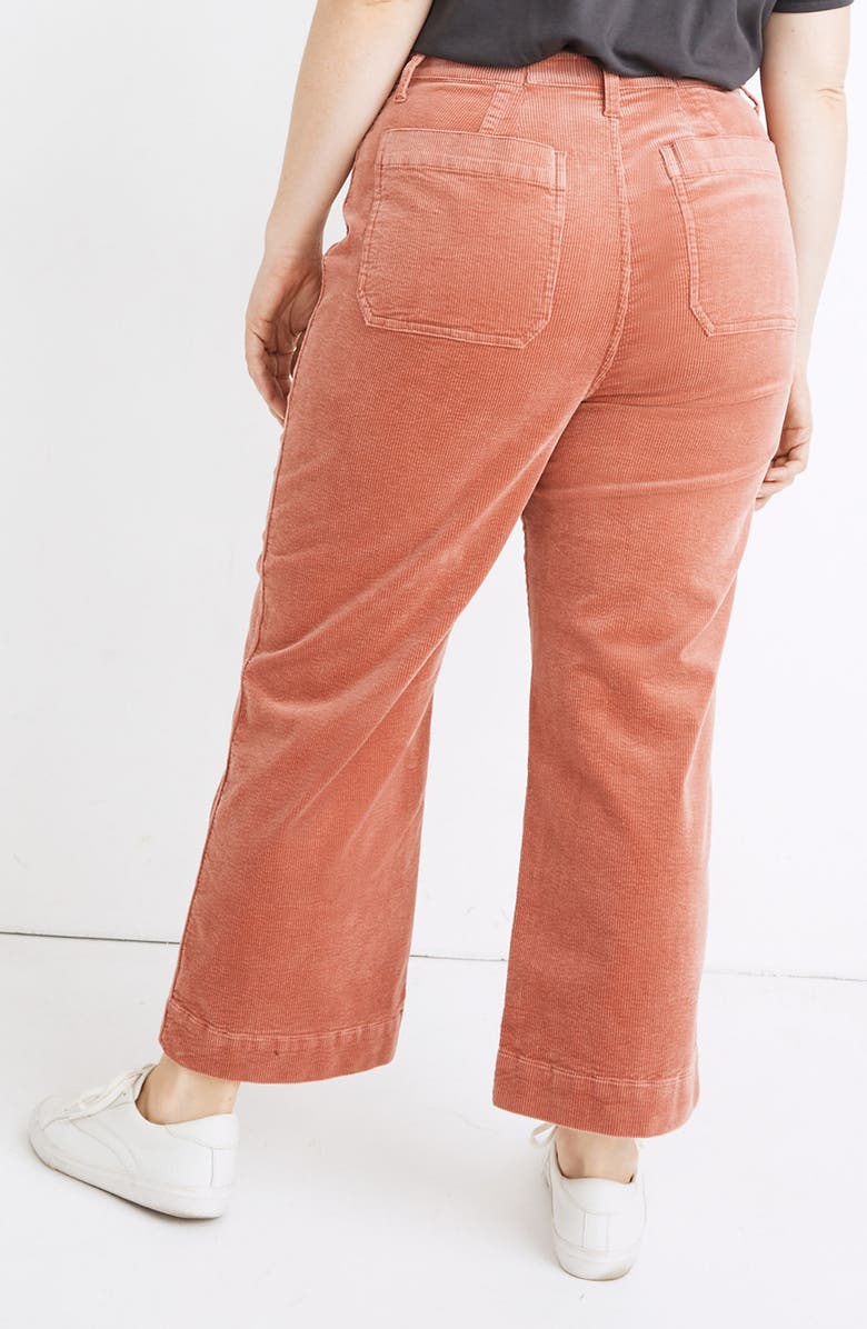Madewell Slim Emmett Corduroy Wide Leg Pants, Alternate, color, 