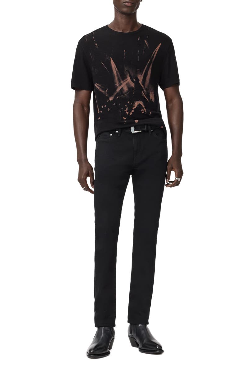 John Varvatos Disco Lights Graphic T-Shirt, Alternate, color, Black
