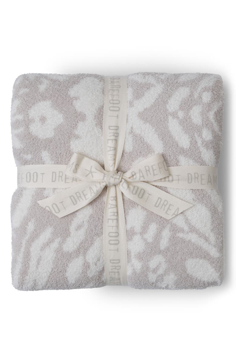 Barefoot Dreams<sup>®</sup> CozyChic<sup>®</sup> Leopard Throw Blanket, Alternate, color, Stone/ Cream
