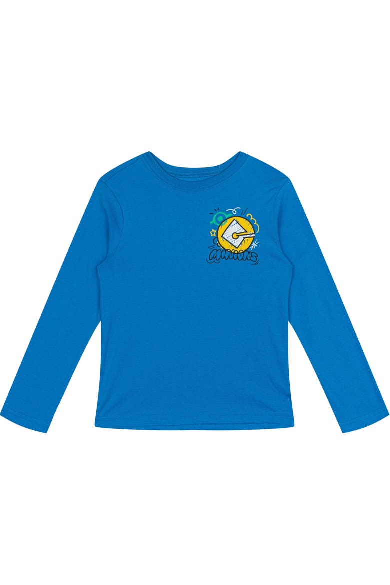 2-Pack Long Sleeve T-Shirts, Alternate, color, Royal Blue and Yellow