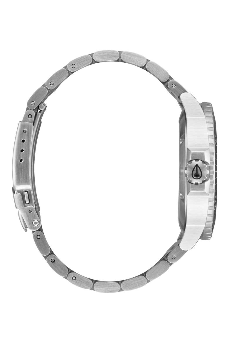 The Stinger Dive Bracelet Watch, 44mm, Alternate, color, SILVER / BLACK / WHITE