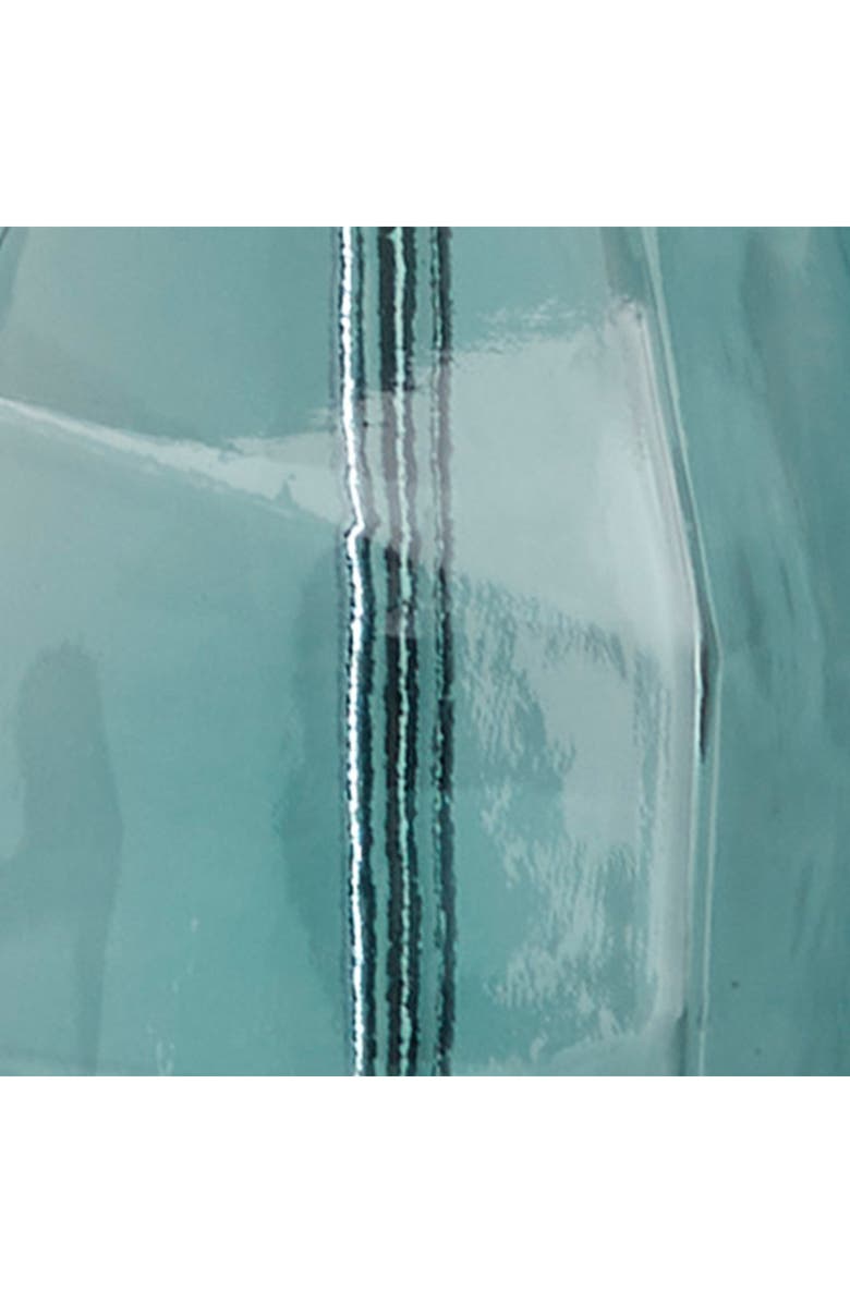 WILLOW ROW Teal Glass Table Lamp, Alternate, color, 