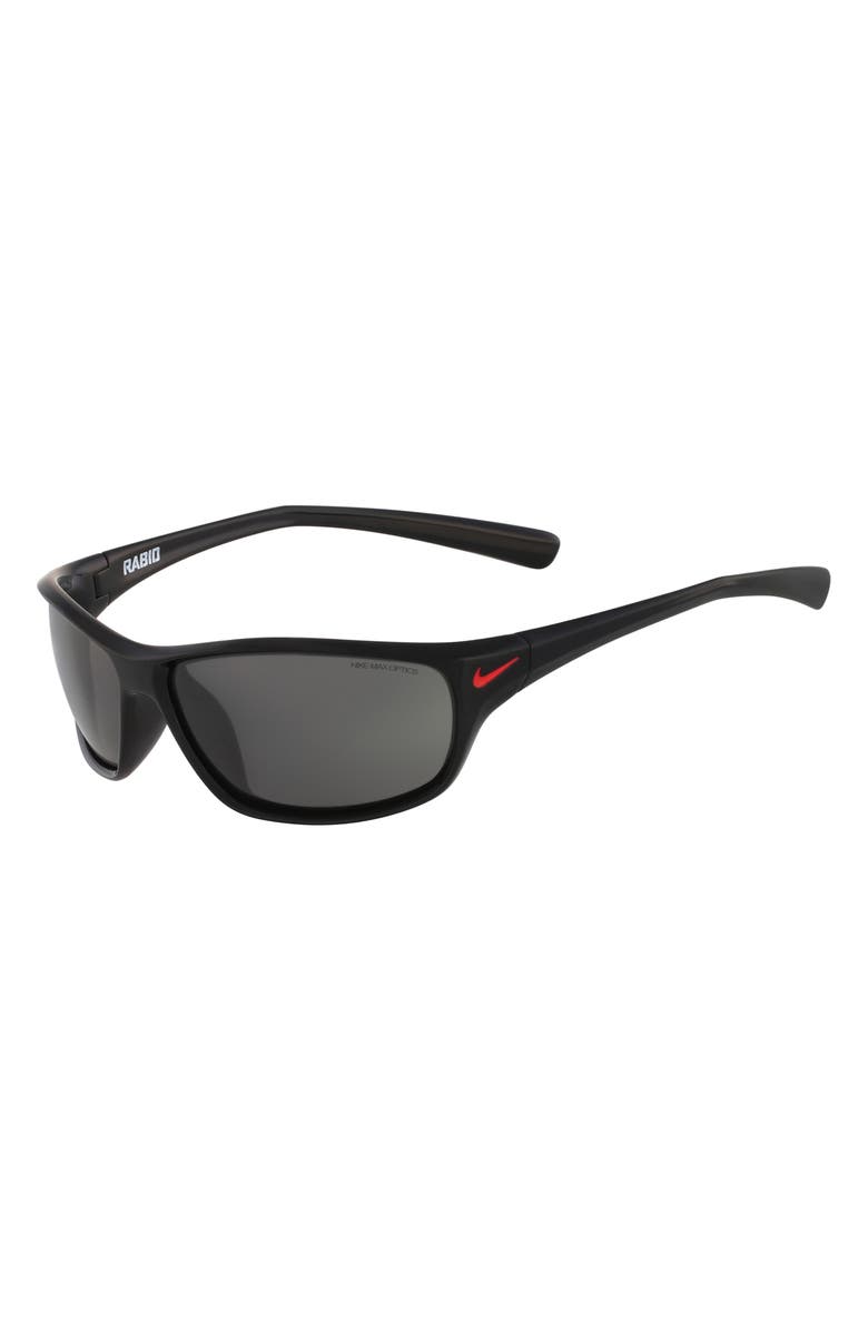 Nike Rabid 63mm Wrap Sunglasses, Alternate, color, 