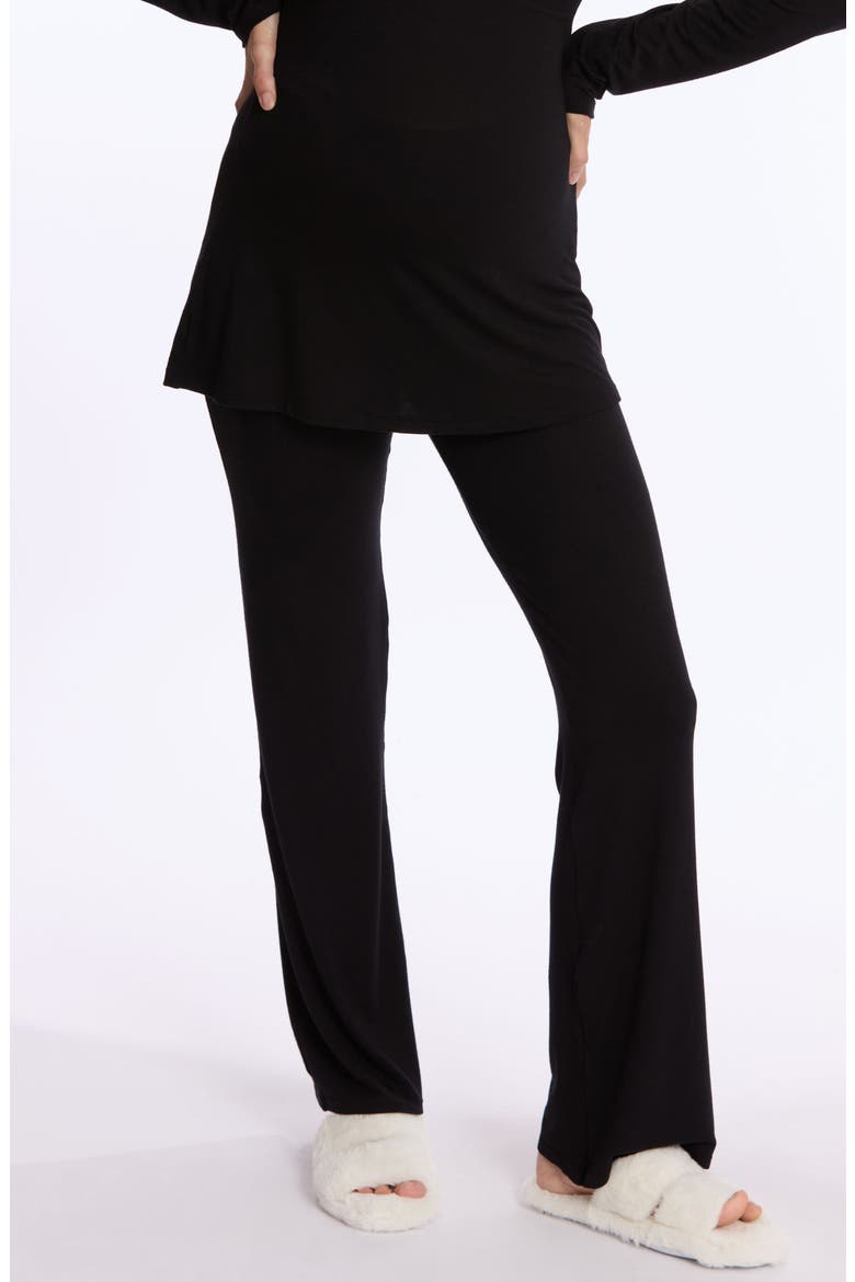 Louna Maternity Pants, Alternate, color, BLACK