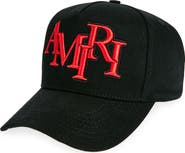 AMIRI Staggered Logo Cotton Canvas Baseball Cap