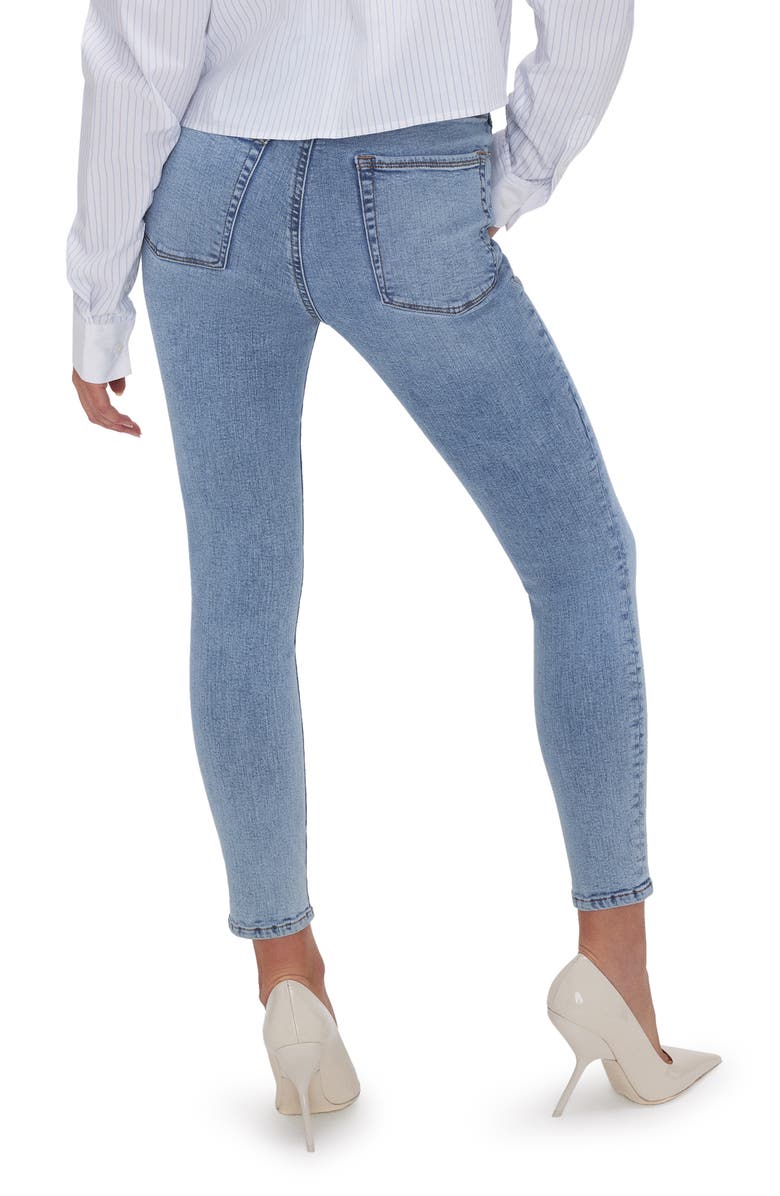 Good American Good Waist High Waist Crop Skinny Jeans, Alternate, color, Indigo619