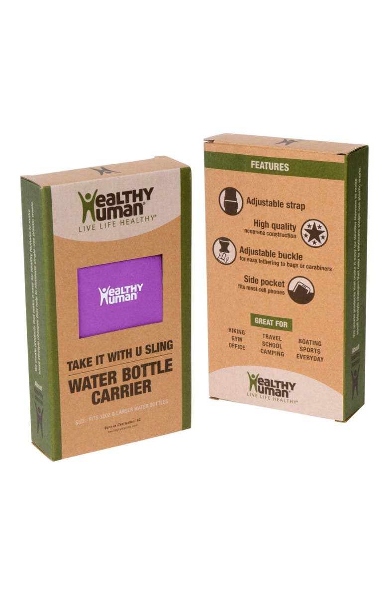 Healthy Human Water Bottle Take Me With U Sling Small, Alternate, color, Purple