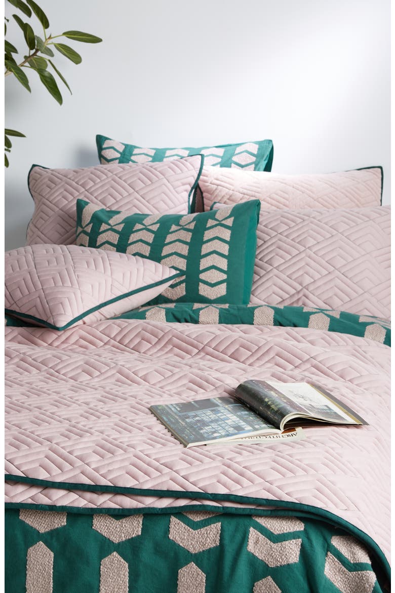 Anthropologie Texture Geo Quilt, Alternate, color, LILAC