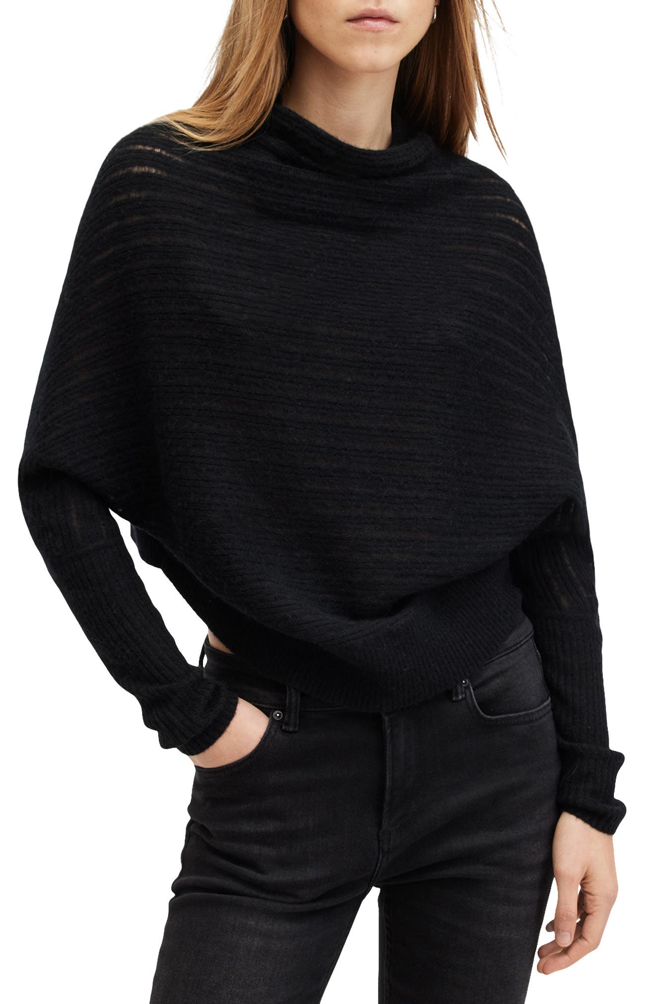 AllSaints Ridley Funnel Neck Sweater