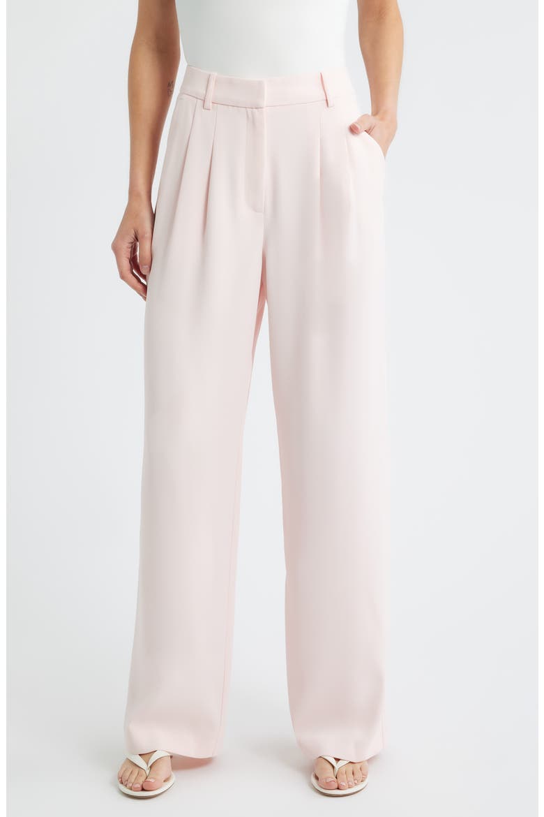 Harrie Wide Leg Suiting Pants, Main, color, SOFT BLUSH