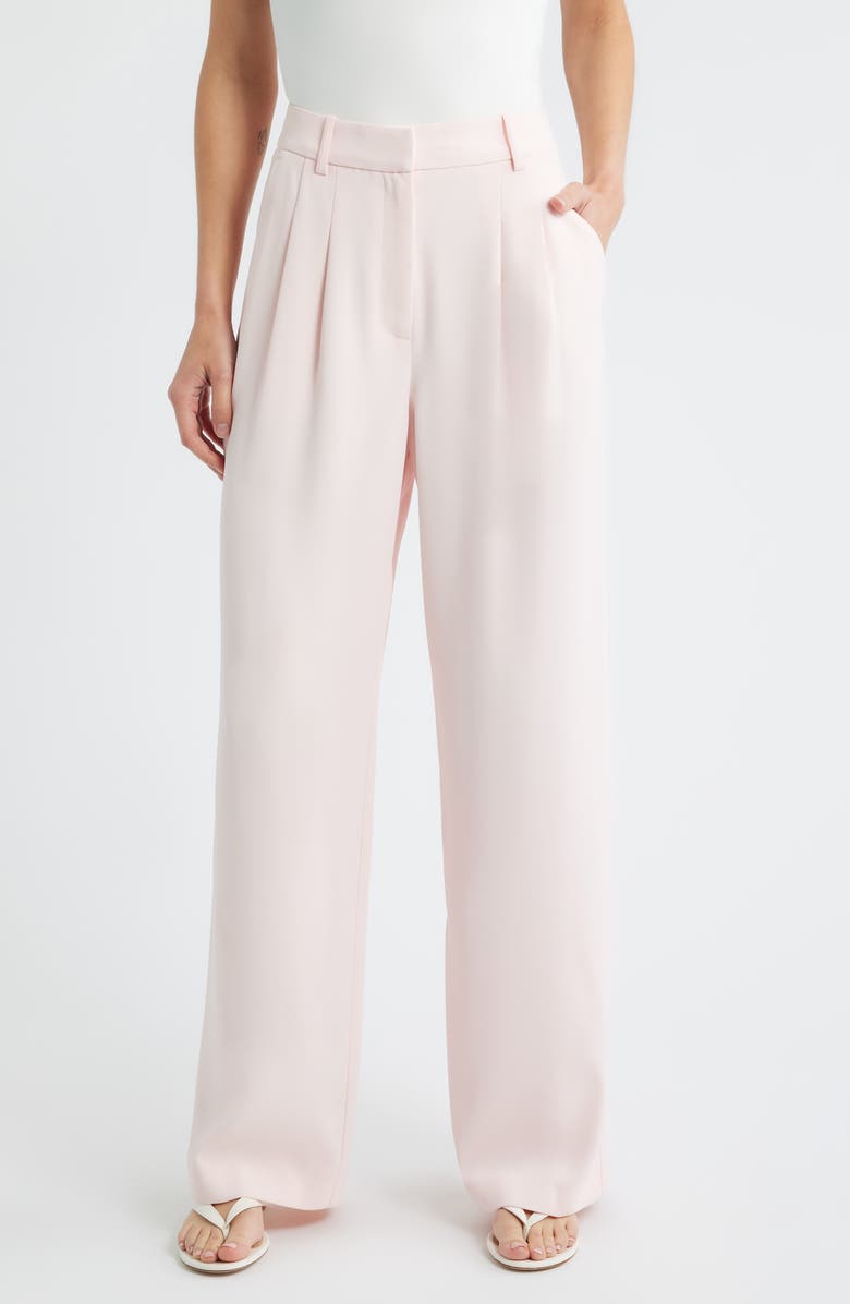 French Connection Harrie Wide Leg Suiting Pants, Main, color, Soft Blush