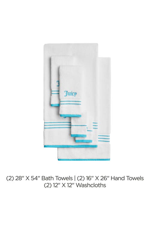 Juicy Couture Neon Border 6-piece Towel Set