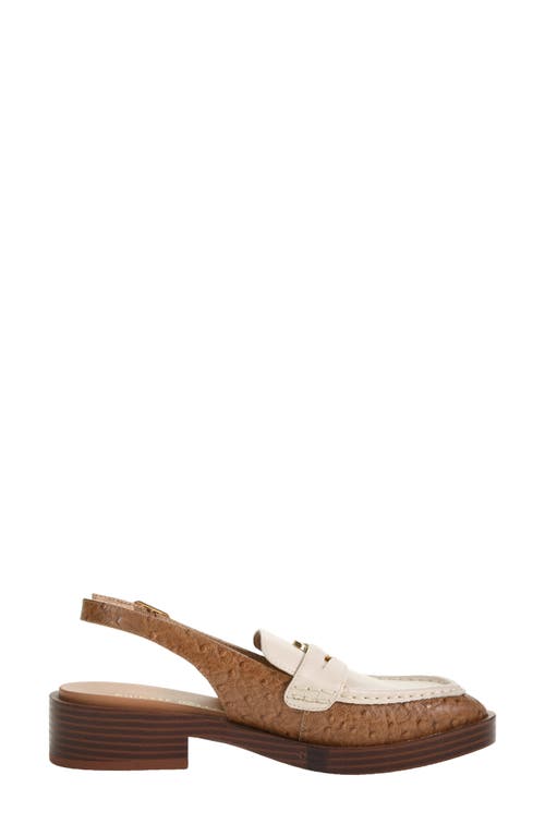 Chinese Laundry Paiinted Slingback Loafer In Bone/camel