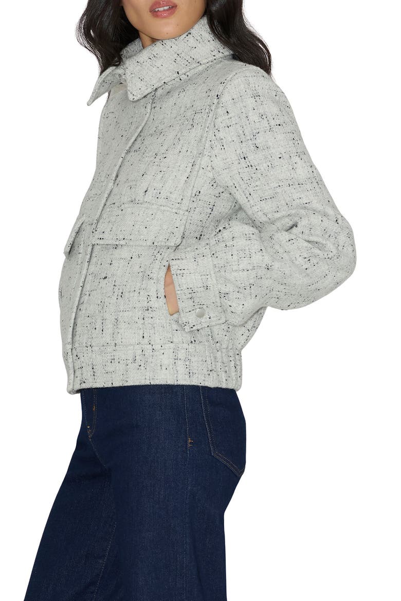 Gene Wool Shirt Jacket, Alternate, color, ASH-NIGHT BLUE