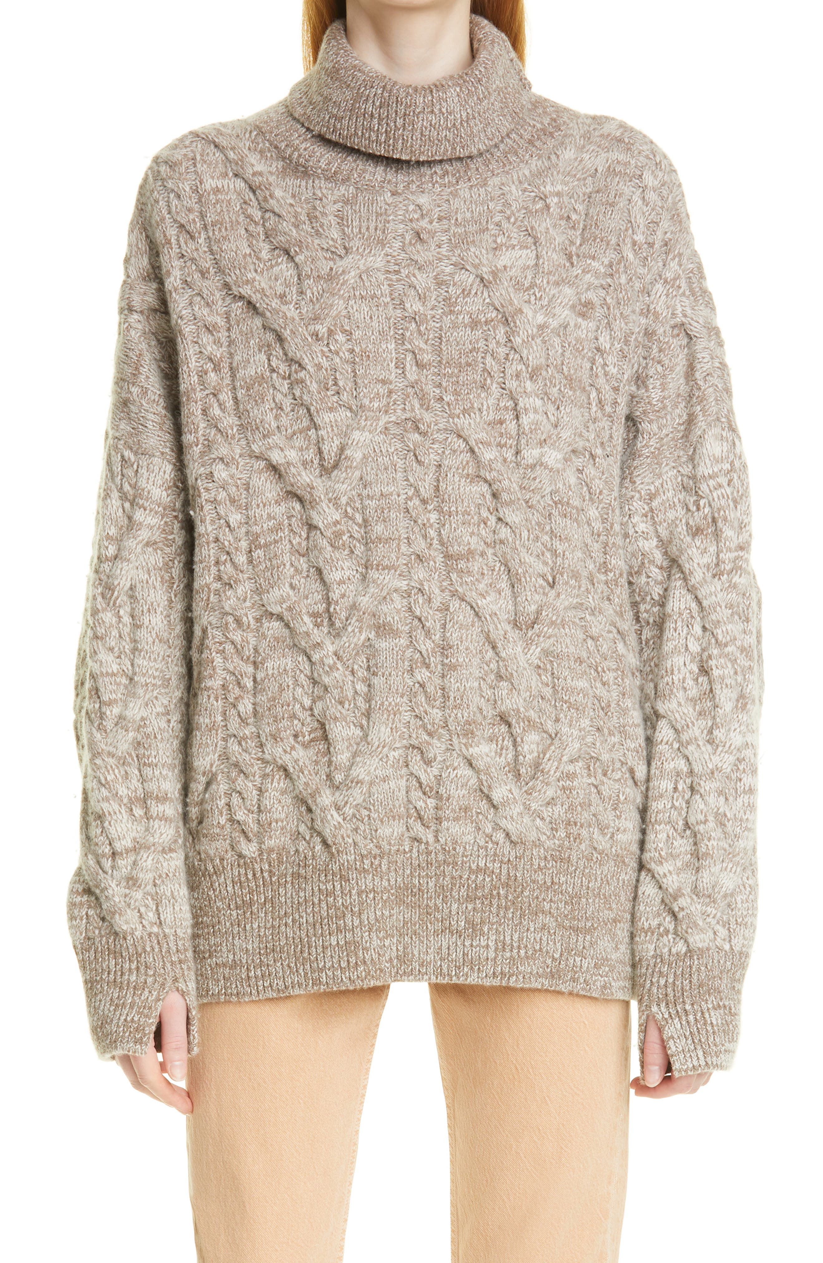Nora Cable Knit Turtleneck