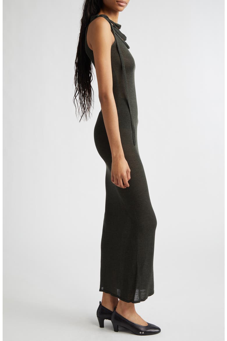 Oliveti Sheer Dress, Alternate, color, KHAKI