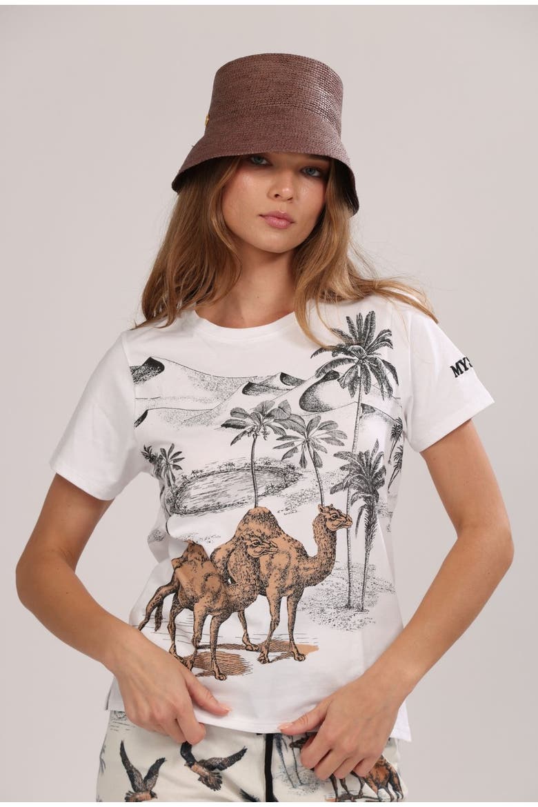 T-Shirt Mystic, Main, color, White