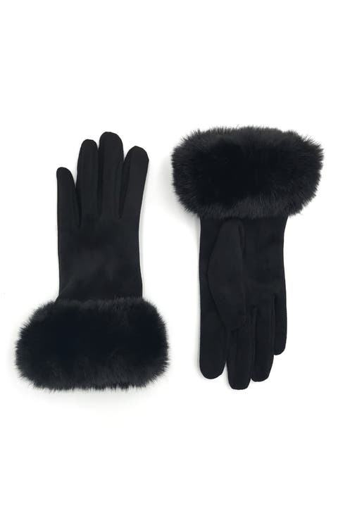 Faux Fur Cuff Gloves