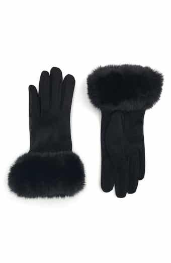 SURELL Faux Fur Cuff Gloves