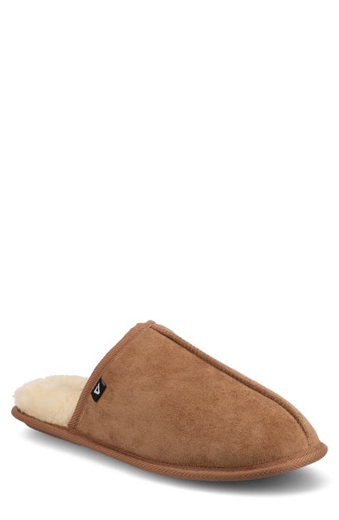 Duncan Faux Shearling Scuff Slipper (Men)