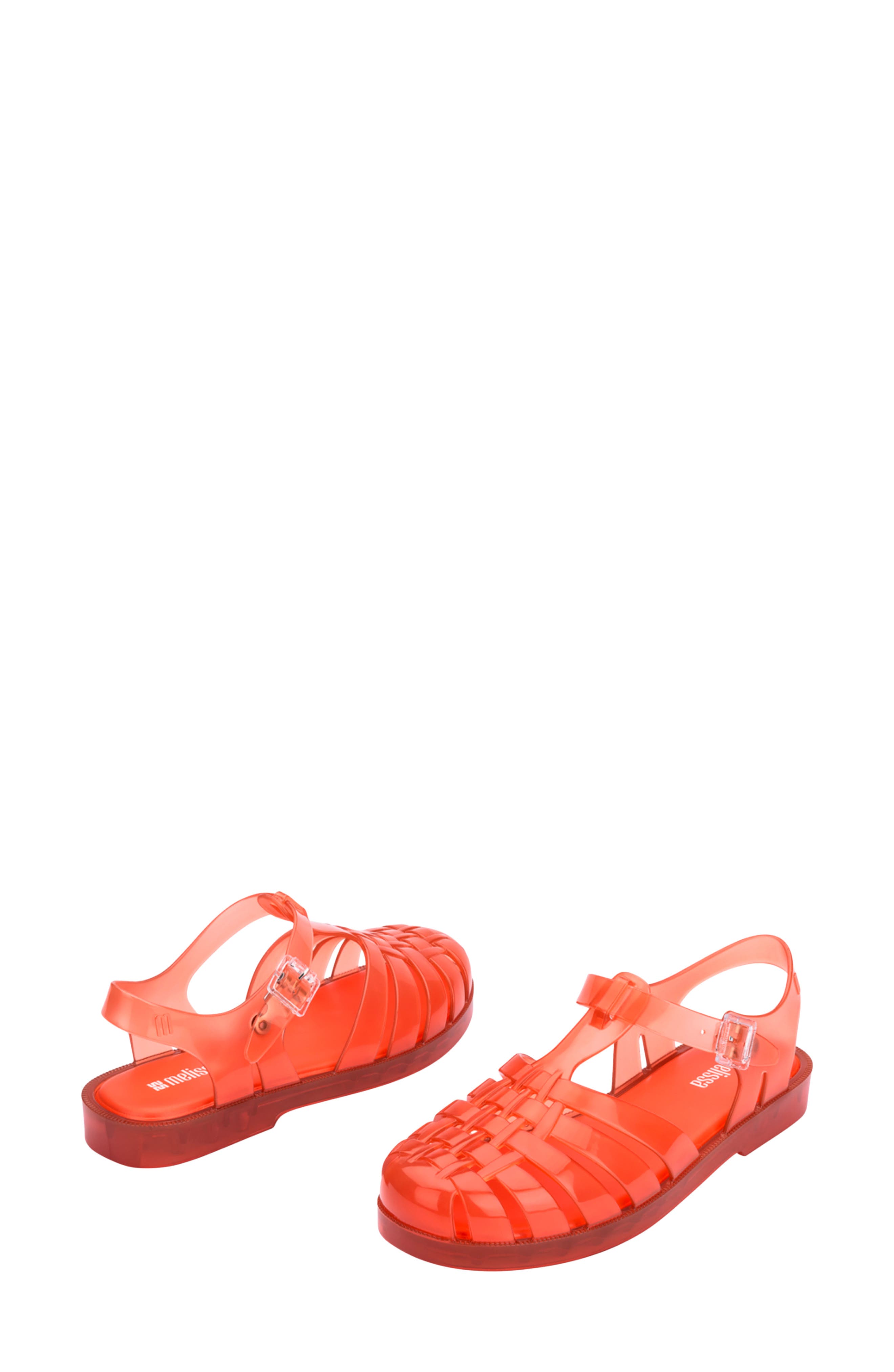 Possession Jelly Fisherman Sandal, Alternate, color, TRANSP ORANGE