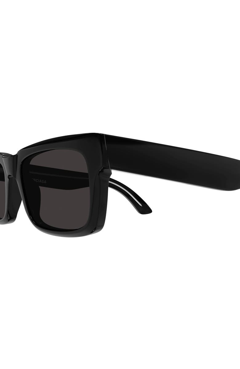 Balenciaga 55mm Rectangular Sunglasses, Alternate, color,