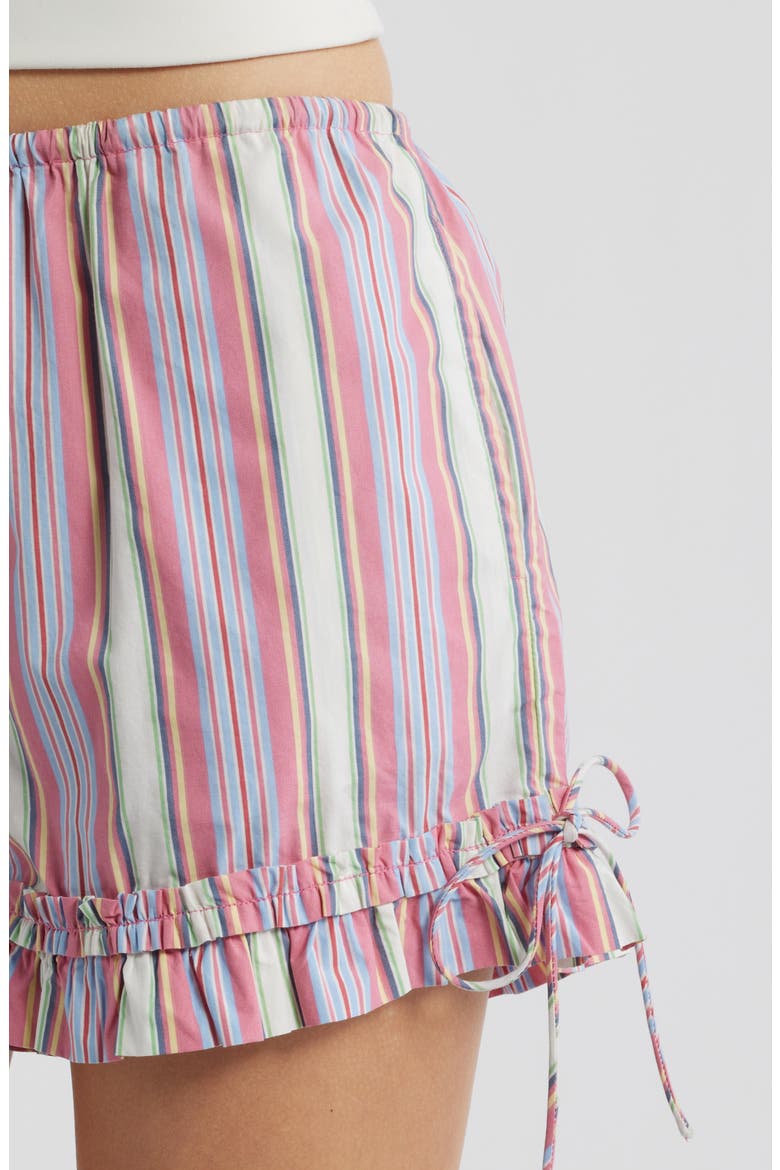 Mafalda Frilly Tie Bloomer Organic Cotton Shorts, Alternate, color, PINK