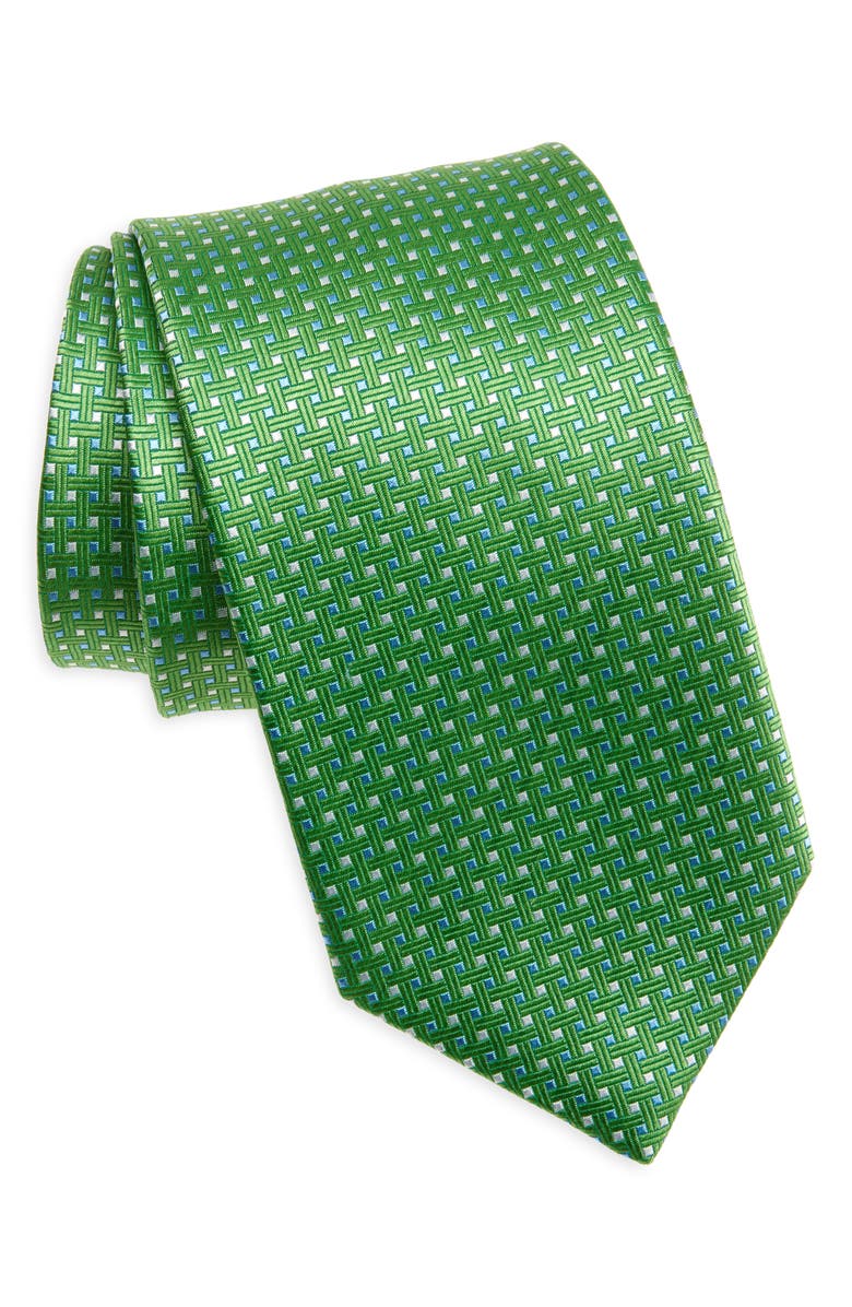David Donahue Silk Jacquard Tie, Main, color, 