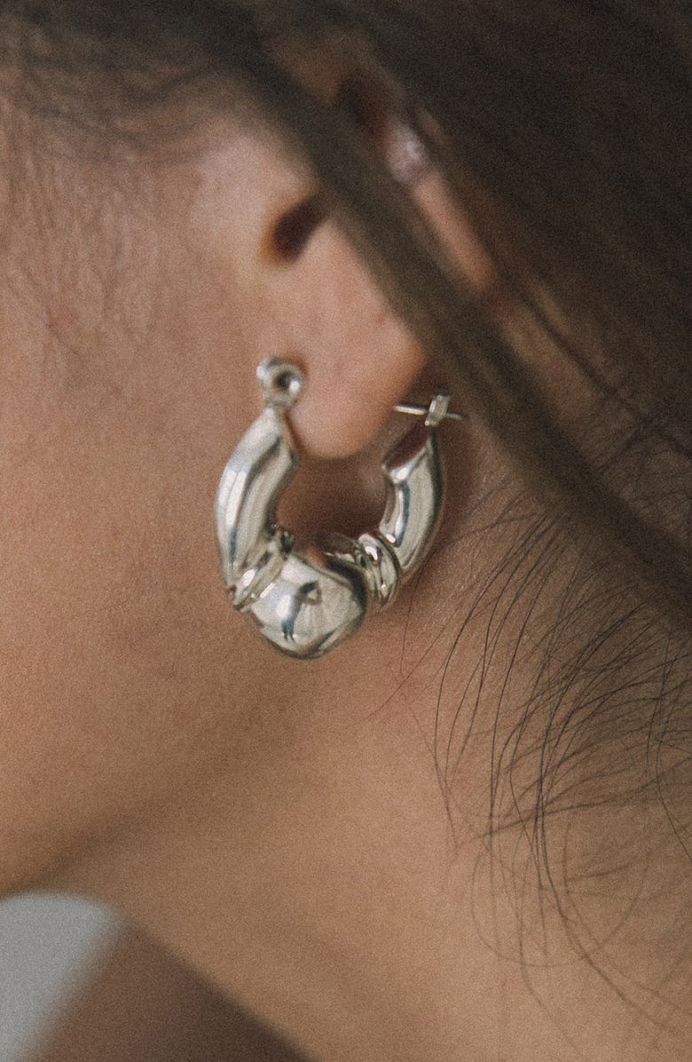 Child of Wild Sairee Hoop Earrings, Alternate, color, Silver