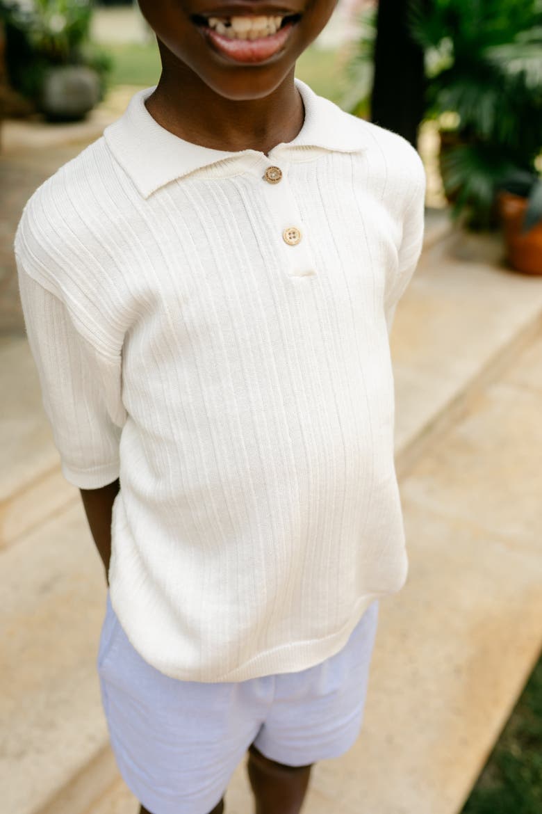 Sterling Short Sleeve Sweater, Alternate, color, Cream