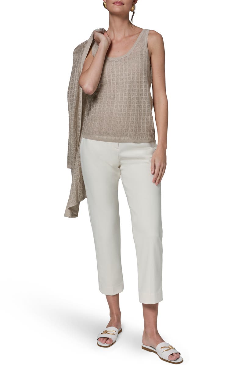 Donna Karan New York Grid Patter Sweater Tank, Alternate, color,