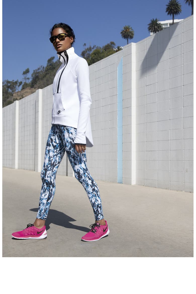 'Leg-A-See Mishmash' Leggings, Alternate, color, LIGHT BLUE LACQUER