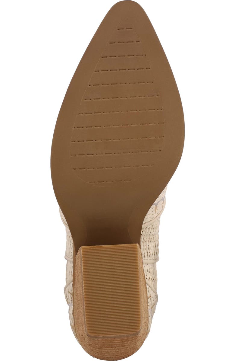 MIA Dalena Embroidered Western Boot, Alternate, color, Bone Raffi