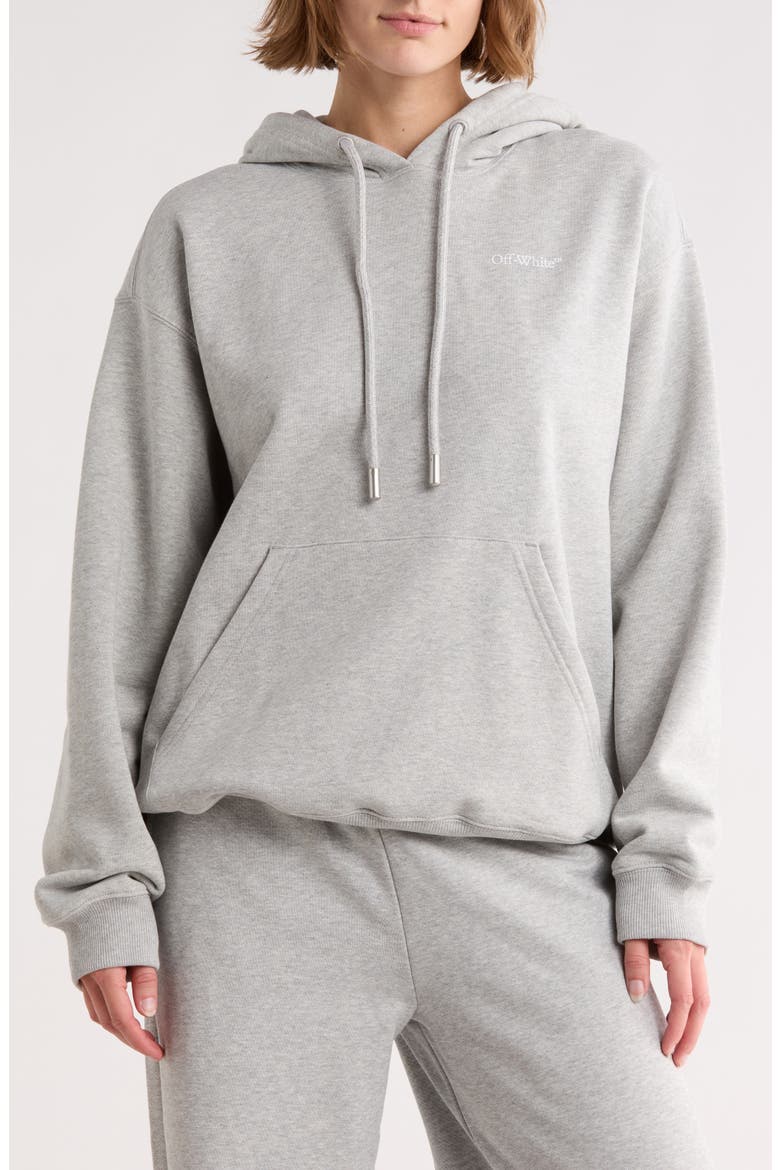 Oversize Cotton Hoodie, Main, color, MED GREY HEATHER