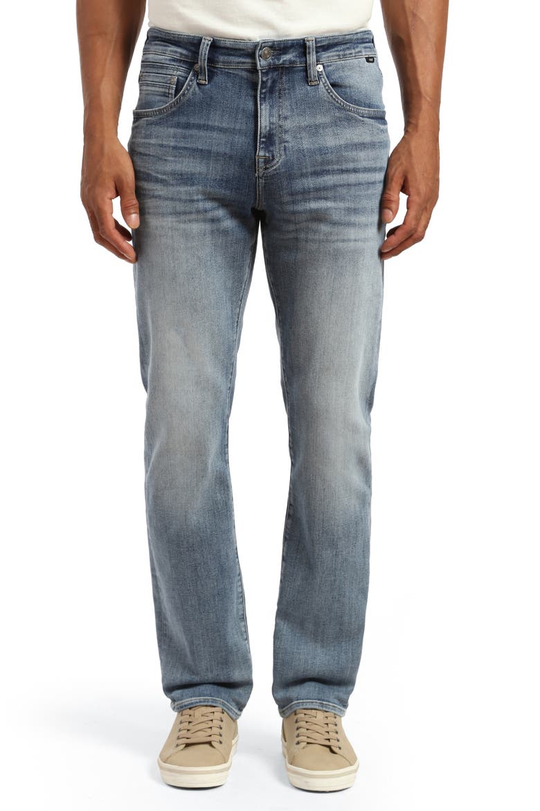 Matt Relaxed Straight Fit Jeans, Main, color, BLUE BRUSHED ORGANIC VINTAGE