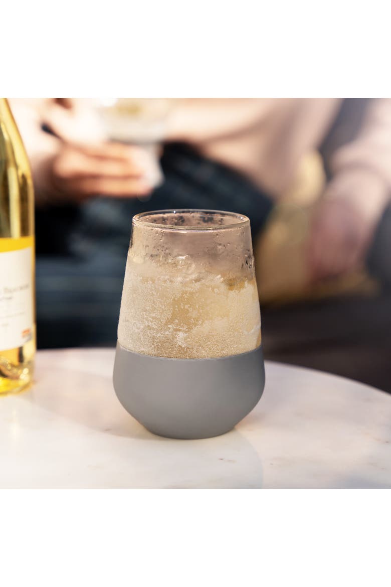 Glass FREEZE Wine Cooling Cup Set of 2, Alternate, color, Gray