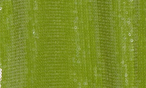 Oscar De La Renta Sequin Jersey Button-up Shirt In Green