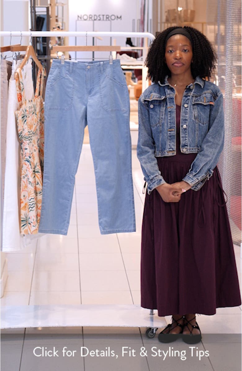 Retreat Mid Rise Crop Straight Leg Utility Pants, sales video thumbnail