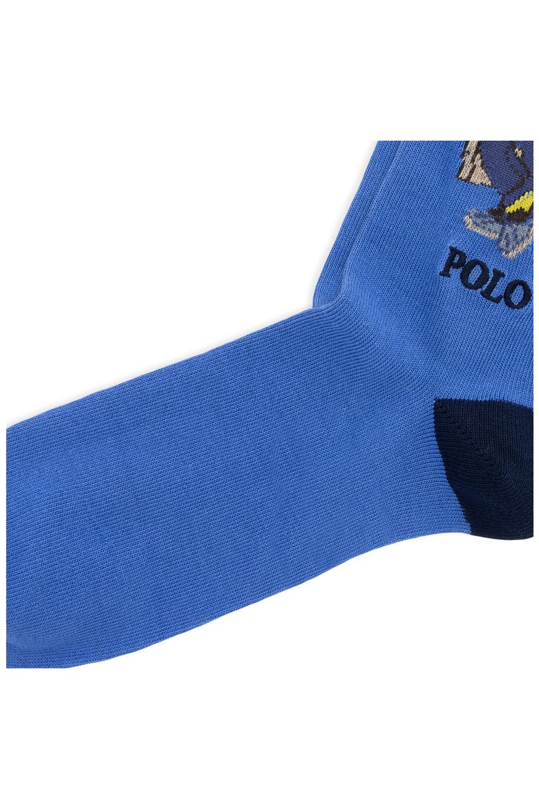 Litchfield Bear Socks, Alternate, color, BLUE