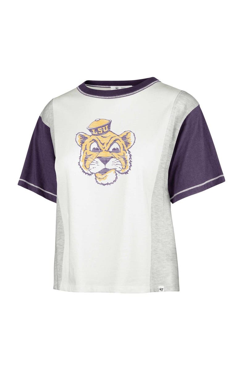 '47 Women's '47 White LSU Tigers Vault Premier Tilda T-Shirt, Alternate, color, White