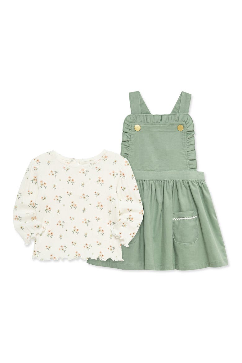 Kids' Garden Jumper & T-Shirt Set, Alternate, color, GREEN