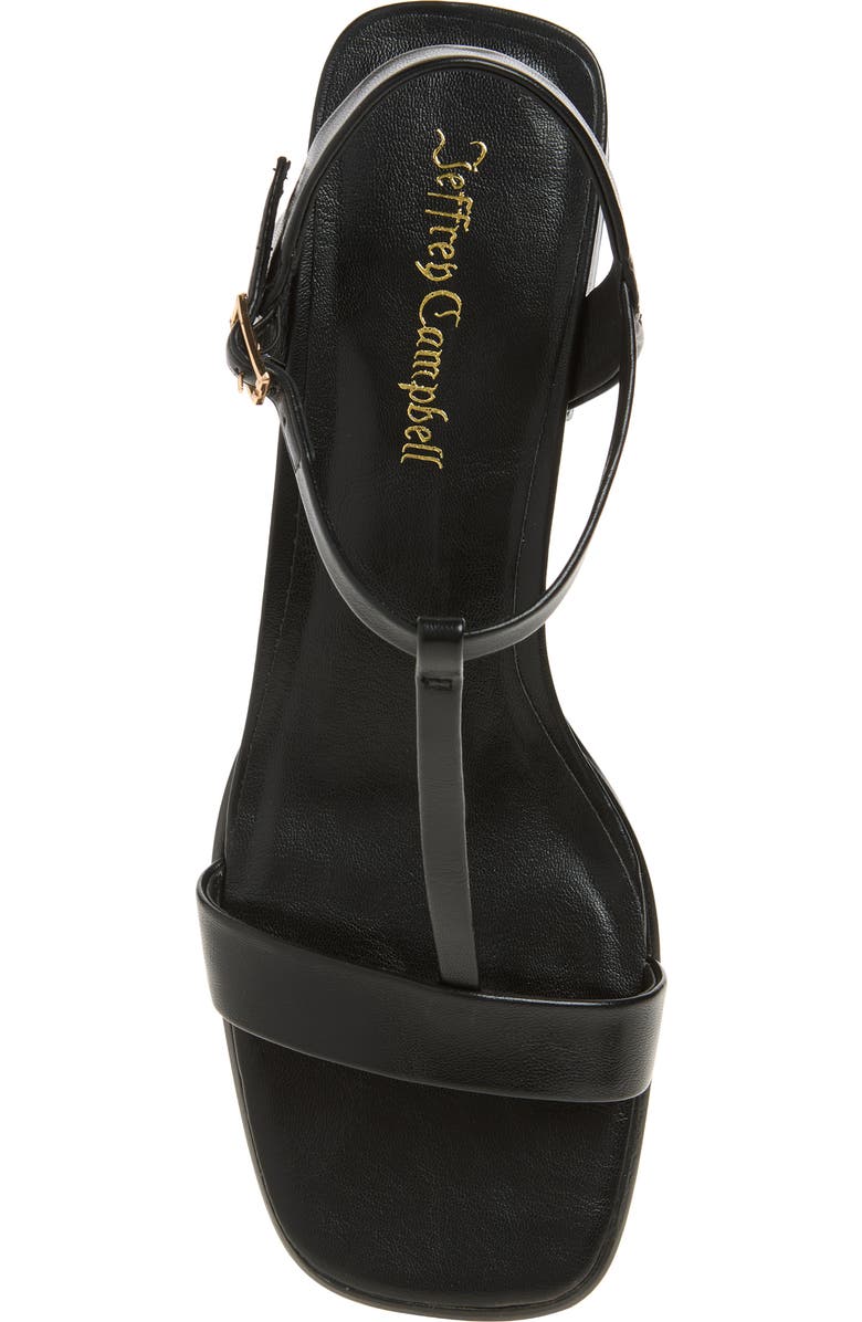 Jeffrey Campbell Austere Ankle Strap Sandal, Alternate, color, Black