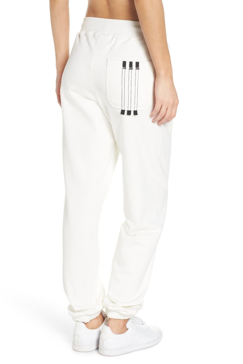 Graphite Jogger Pants, Alternate, color, WHITE/ ORANGE/ BLACK