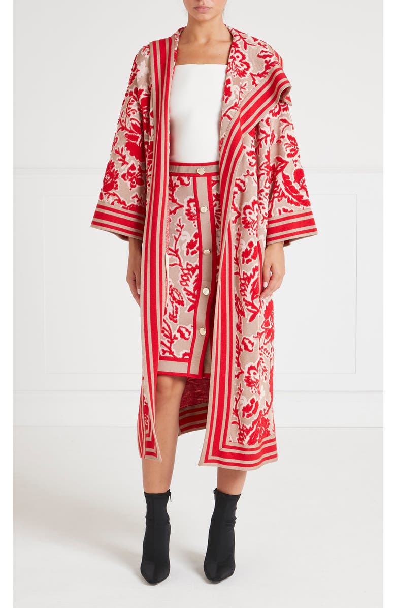 Temperley London Francis Knit Cape, Main, color, Oatmeal Mix