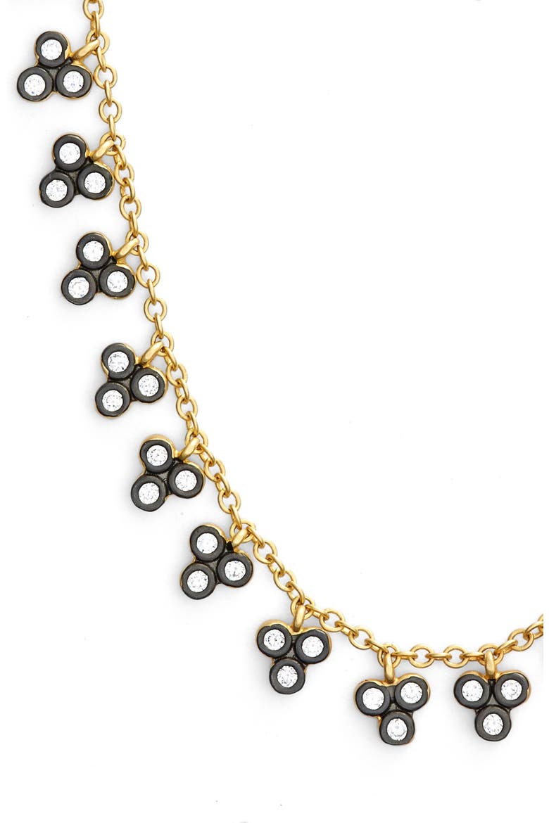 Visionary Collar Necklace, Alternate, color, GOLD/ GUNMETAL/ CLEAR