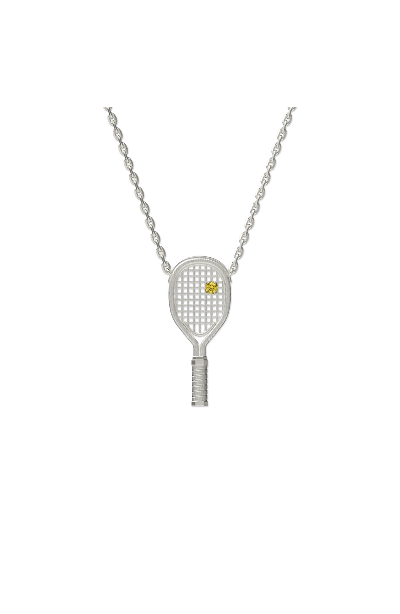 PASCAL The Tennis Necklace, Yellow Diamond, Main, color, Silver / Yellow Diamond
