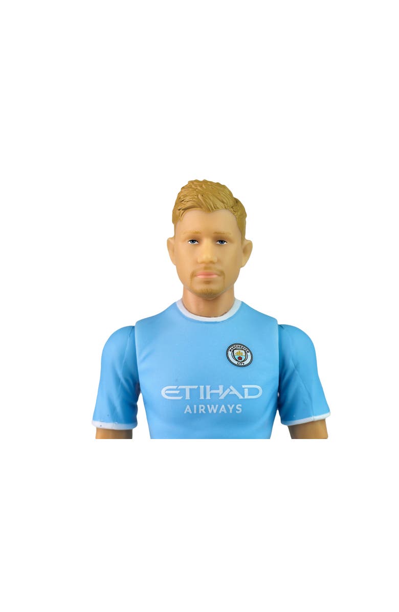 Banbo Toys SOCKERS Manchester City F.C. Kevin De Bruyne 8" Collectible Soccer Action Figure, Alternate, color, Blue